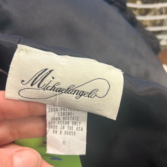 Michaelangelo ladies 8 black tank top long dress - Picture 3 of 6